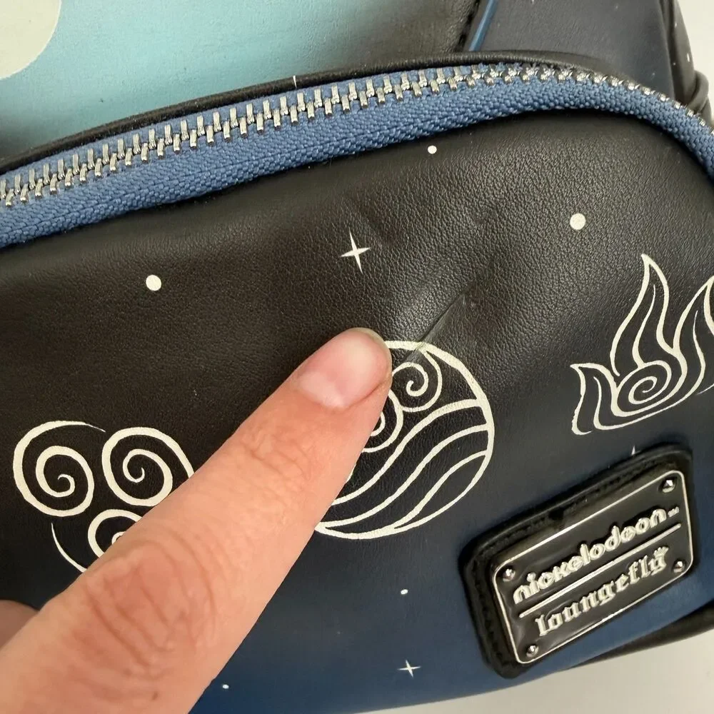 Loungefly Avatar Nickelodeon Aang Dark Cosplay Glow in the Dark Mini Backpack